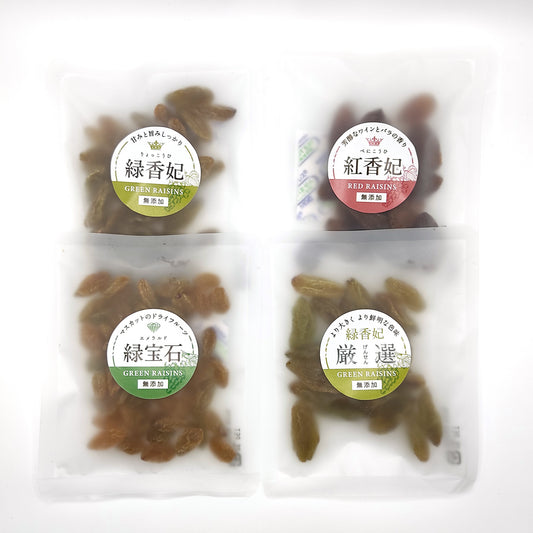初回お試しセット（レーズン4アイテム・送料無料）お得な980円｜ 無添加ドライフルーツ – SUNOMA